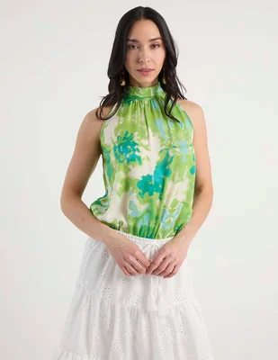 Blusa lorenza blau sin manga para mujer