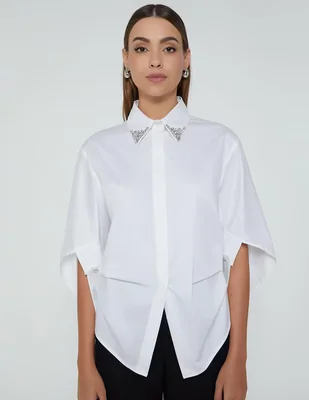Blusa Studio F manga 3/4 para mujer