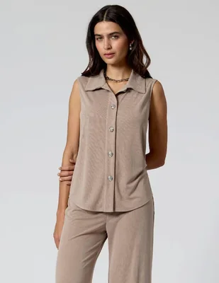 Blusa Criteria sin manga para mujer