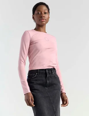 Top Hugo Blue cuello redondo