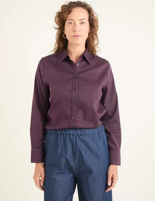 Blusa camisera Chico's manga larga para mujer