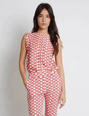 Blusa Trucco sin manga para mujer