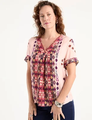 Blusa Lieb manga corta para mujer