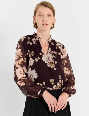 Blusa Chico's manga larga para mujer