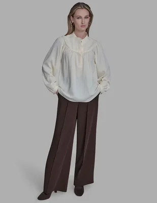 Blusa BCBG manga larga para mujer
