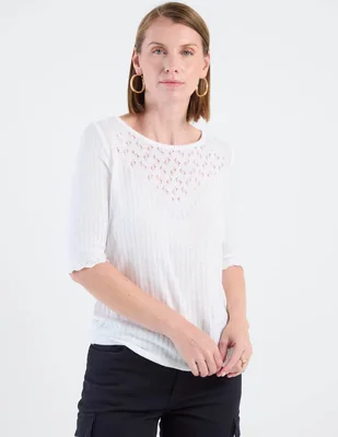 Blusa vitos manga corta para mujer