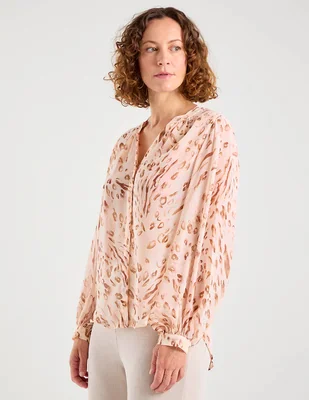 Blusa Chico's manga larga para mujer