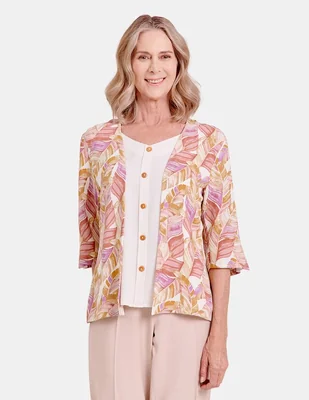 Blusa Vitos manga 3/4 para mujer