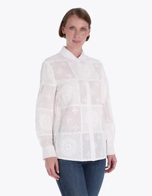 Blusa Charme manga larga para mujer