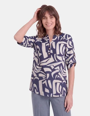 Blusa vitos v66602 estampado regular