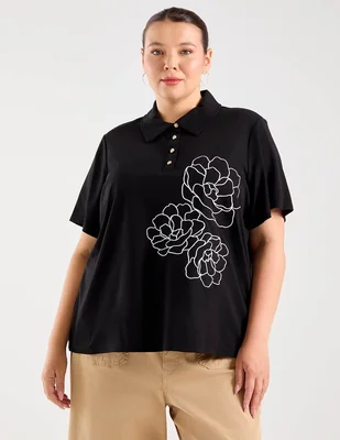 Blusa Karl Lagerfeld Paris manga corta para mujer
