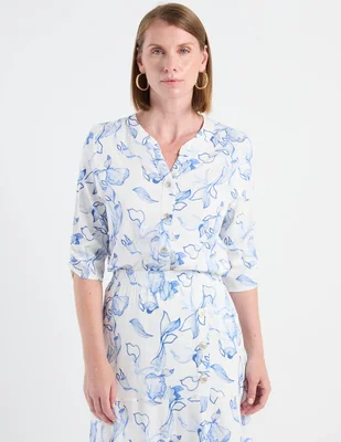 Blusa vitos manga corta para mujer