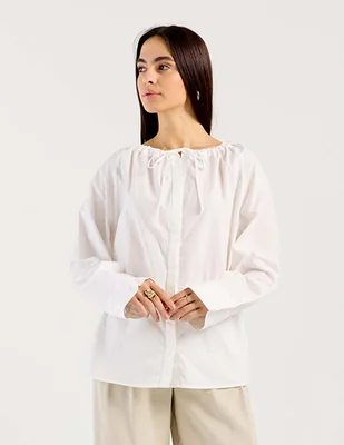 Blusa Kur.Kuma manga larga para mujer