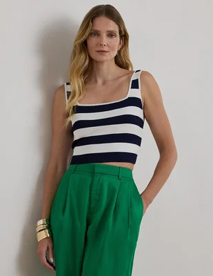 Top Lauren Ralph Lauren escote cuadrado