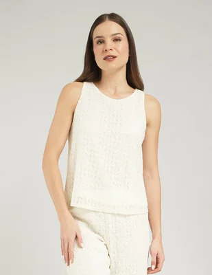 Blusa Parallel sin manga para mujer