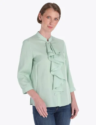 Blusa camisera Charme manga 3/4 para mujer