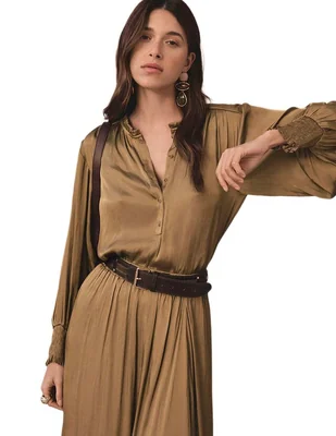 Blusa Maison 123 manga larga para mujer