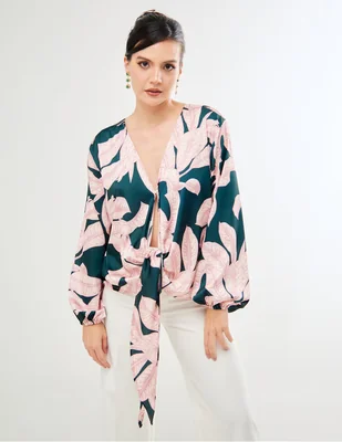 Blusa Pureza Soleil manga larga para mujer