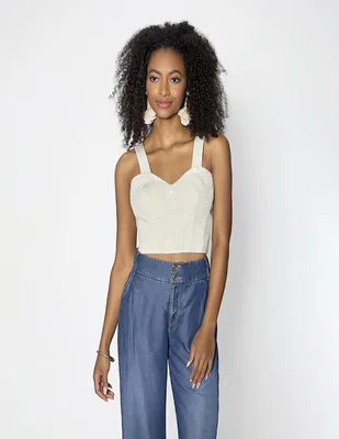 Blusa Studio F sin manga para mujer