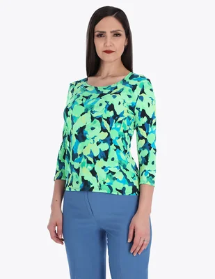 Blusa Charme manga 3/4 para mujer