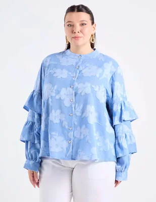 Camisa karl lagerfeld paris manga larga para mujer
