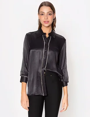 Blusa Studio F manga larga para mujer