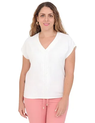 Blusa Duplan Petite manga corta para mujer