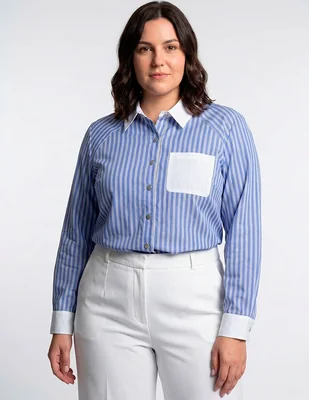 Camisa Karl Lagerfeld Paris manga larga para mujer