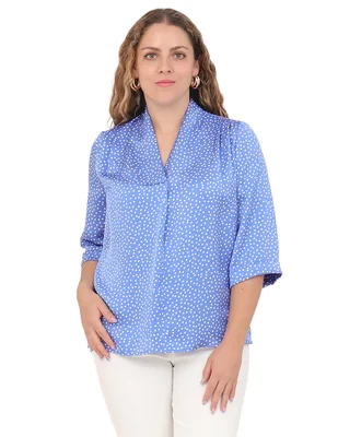 Blusa Duplan Petite manga 3/4 para mujer