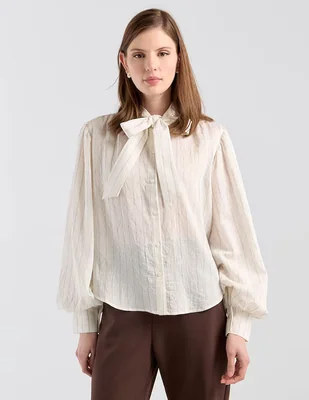 Blusa Kur.Kuma manga larga para mujer