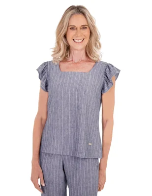 Blusa chaps manga corta para mujer