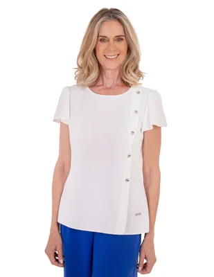 Blusa chaps manga corta para mujer