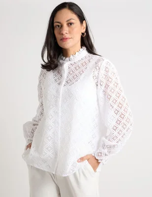 Blusa Chico's manga larga para mujer