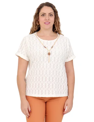 Blusa Duplan Petite manga corta para mujer
