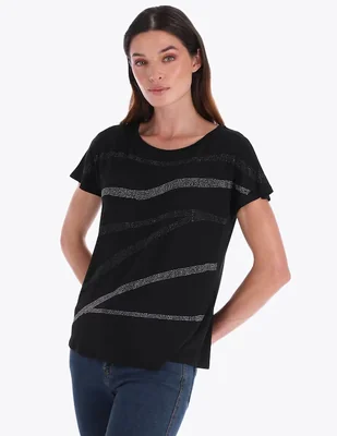 Blusa Charme manga corta para mujer