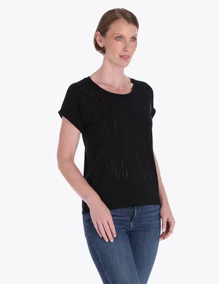 Blusa Charme manga corta para mujer