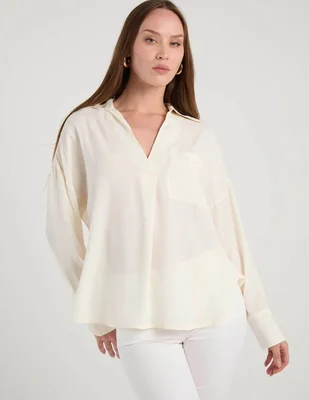 Blusa Pennyblack manga larga para mujer