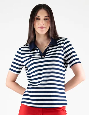 Blusa trinity manga corta para mujer