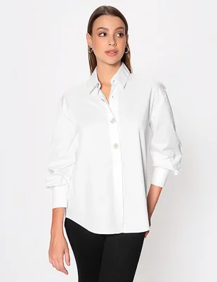 Blusa Studio F manga larga para mujer