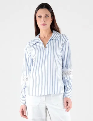 Blusa Trinity manga larga para mujer