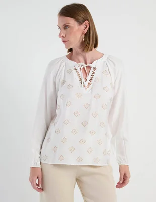 Blusa Margaret manga larga para mujer