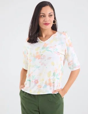 Blusa vitos manga 3/4 para mujer