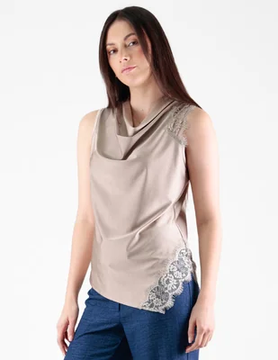 Blusa trinity sin manga para mujer