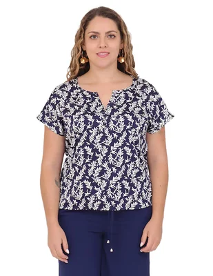 Blusa Duplan Petite manga corta para mujer
