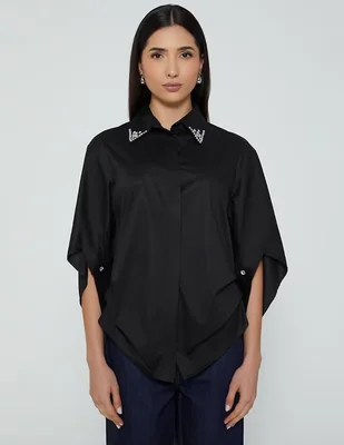 Blusa Studio F manga 3/4 para mujer