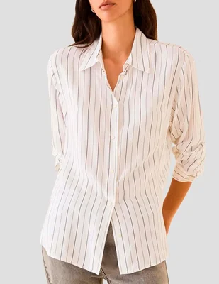 Camisa Pennyblack de algodón manga larga para mujer