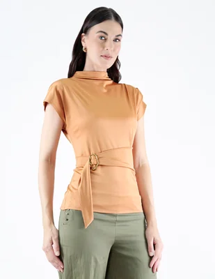Blusa trinity manga corta para mujer