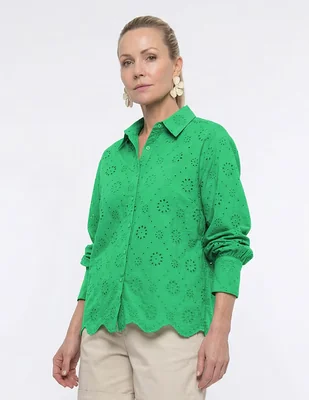Blusa camisera Lieb manga larga para mujer