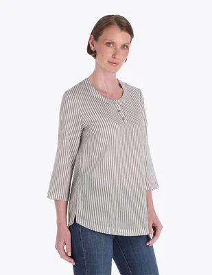 Blusa Charme manga 3/4 para mujer