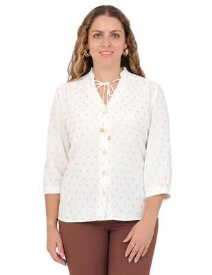 Blusa Duplan Petite manga 3/4 para mujer